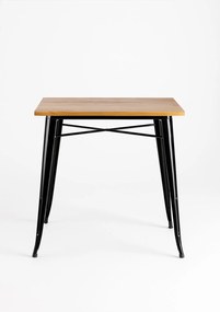 Torix Vierkante Tafel Natuurlijk Hout 70 cm