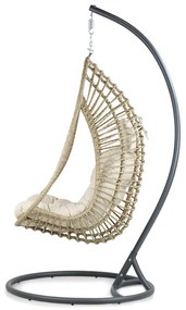 Coco Vedella Hangstoel Aluminium/wicker Taupe