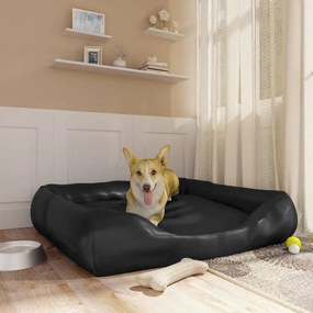 vidaXL Hondenmand 120x100x27 cm kunstleer zwart