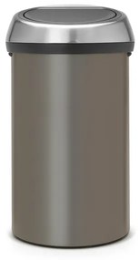 Brabantia Touch Bin Afvalemmer - 60 liter - platinum/matt steel fingerprint proof 402463