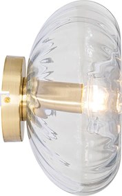 Smart wandlamp goud met glas incl. Wifi P45 - Ayesha