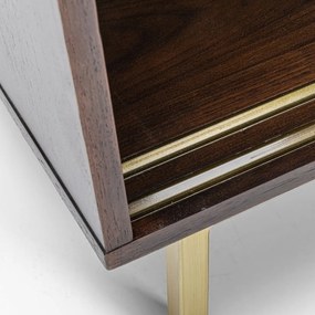 Kare Design Arizona Dressoir Walnoot En Messing - 160x45x76cm.