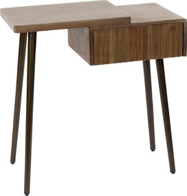 Houten Nachtkastje Met Lade Rechts - 60x30x61cm.