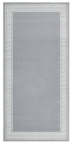 vidaXL Tapijtloper 100x200 cm BCF grijs met motief