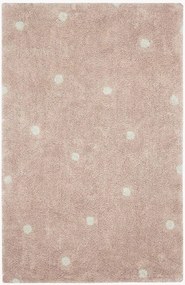 Wasbaar katoenen kindervloerkleed met lage pool Mini Dot, handgemaakt