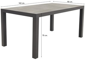 Hartman Valentino/President 160 cm. verstelbare tuinset - 5-delig