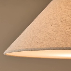 Staande lamp in massief eiken, gebeitst in notenhoutkleur, NESTWOOD