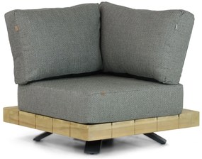 Hoek loungeset 5 personen Teak Old teak greywash  Santika Furniture Santika