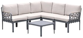 Garden Impressions Hareno loungeset 6-delig - antraciet