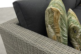 Atlanta wicker loungeset 5-delig – Vintage grey - Garden impressions