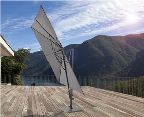 4 Seasons Outdoor Horizon Premium Parasol Taupe 300 x 300 cm Parasol   taupe weerbestendig