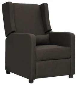 vidaXL Leunstoel stof taupe