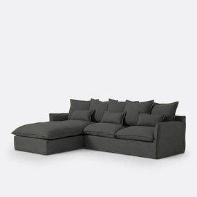 Hoes in polyester, voor hoekbank links, Odna