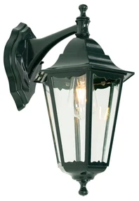 Klassieke buiten wandlantaarn donker groen IP44 - New Orleans down Klassiek / Antiek E27 IP44 Buitenverlichting rond