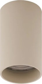 Set van 4 moderne opbouwspots beige GU10 50mm rond - Tuba