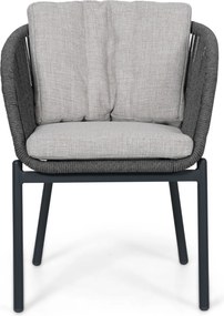 Tuinset 4 personen 125 cm Rope Grijs Lifestyle Garden Furniture Monaco/Ancona