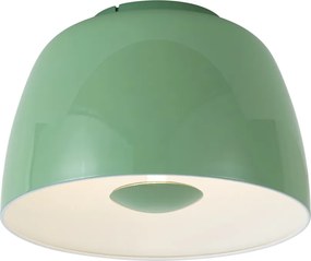 Retro plafondlamp groen met witte binnenkant incl. LED 3-staps dimbaar - Vera