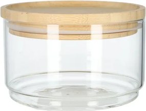 Stapelpot, glas en bamboe, 500 ml