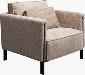 Gestoffeerde chenille fauteuil Victor