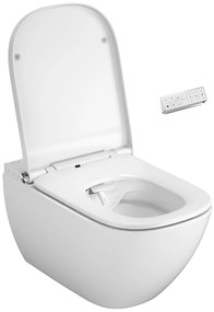 Plazan Genera Ultimate Square douche wc randloos met softclose zitting wit