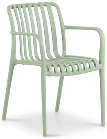 Tuinset 6 personen 210 cm Kunststof Groen Domani Furniture Vento/Weston