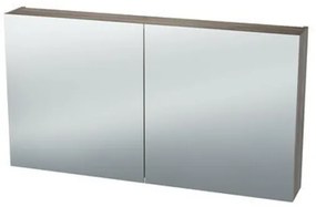 Nemo Spring Nebulo luxe spiegelkast - 120x65x17.8cm - 2 dubbelzijdige spiegeldeuren - glazen leggers - met stopcontact - zonder schakelaar - kleur: H868 BST Rila Oak 20037084