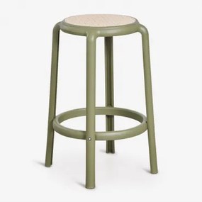Omara Hoge Kruk Van Polypropyleen ↑75 Cm & Groen – Intens Olijf - Sklum
