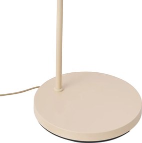 Art Deco vloerlamp beige met beige kap - Nest