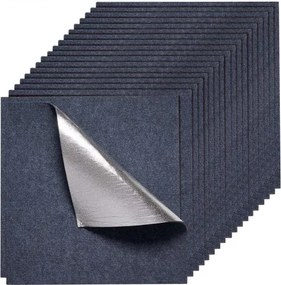 VEVOR Tapijttegels 609,6 x 609,6 x 5 mm, 15 stuks, zelfklevend tapijt met een oppervlakte van 5,5 m², tapijtvloer, eenvoudig zelf te vervangen voor woonkamer en kantoor, grijs