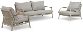 Stoel en Bank Loungeset 5 personen Aluminium/Rope Taupe  Coco Sevilla
