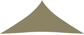 vidaXL Zonnescherm driehoekig 3x3x3 m oxford stof beige