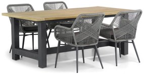 Tuinset 4 personen 200 cm Wicker Grijs Lifestyle Garden Furniture Advance/San