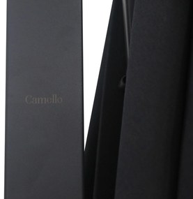 Zweefparasol  3x3m S2 Excellent (excl. voet) Grijs-antraciet Camello Luna LED