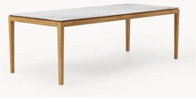 Eettafel Jackson met tafelblad in marmerlook, verschillende formaten