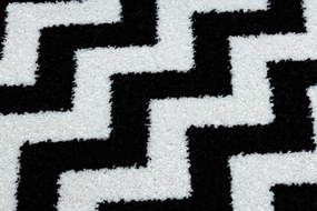 Tapijt SKETCH - F561 room/zwart - Zigzag