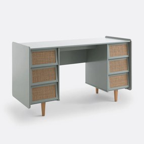 Bureau met dubbele sokkel en 6 lades, Kaya