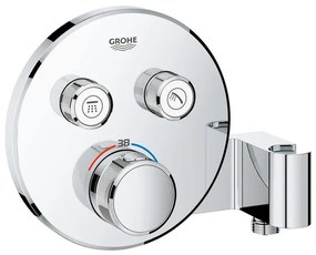 Grohe SmartControl Inbouwthermostaat - 3 knoppen - handdouchehouder - rond - chroom 29120000