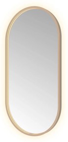 Hotbath &More Oval spiegel ovaal 50x100cm geborsteld koper PVD
