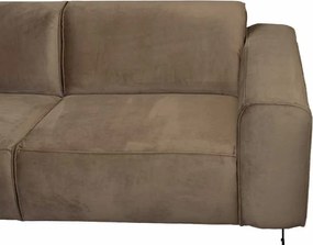 Hoekbank - Lambada - links - velours Juke taupe 12