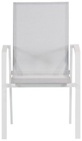 Tuinset Ronde Tuintafel 6 personen 160 cm Aluminium/textileen Wit  Lifestyle Garden Furniture Ultimate/Wellington