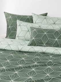 Dubbelzijdig dekbedovertrek Ilda met geometrische print