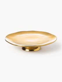 Porseleinen taartplateau Gold Irregular Edge