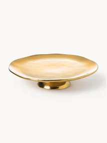 Porseleinen taartplateau Gold Irregular Edge