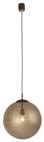 Landelijke hanglamp roestbruin 40cm - Kreta Landelijk / Rustiek E27 rond Binnenverlichting Lamp