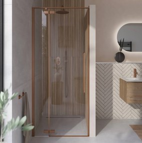 Saqu Trophy nisdraaideur incl. antikalk 80x203cm brushed copper