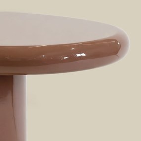 Hoogglans Bijzettafel Organisch 40 Cm Hoog - 58 X 38cm.
