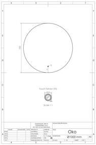 Gliss Design Oko ronde spiegel met verlichting en verwarming 100cm