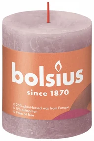 Bolsius Stompkaarsen Shine 4 st rustiek 80x68 mm ash rose