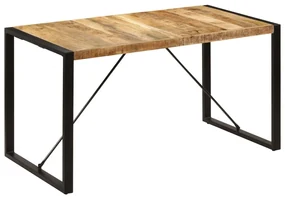 vidaXL Eettafel 140x70x75 cm massief mangohout