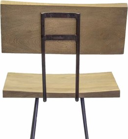 Barkruk hout&metaal - Zithoogte 75 cm